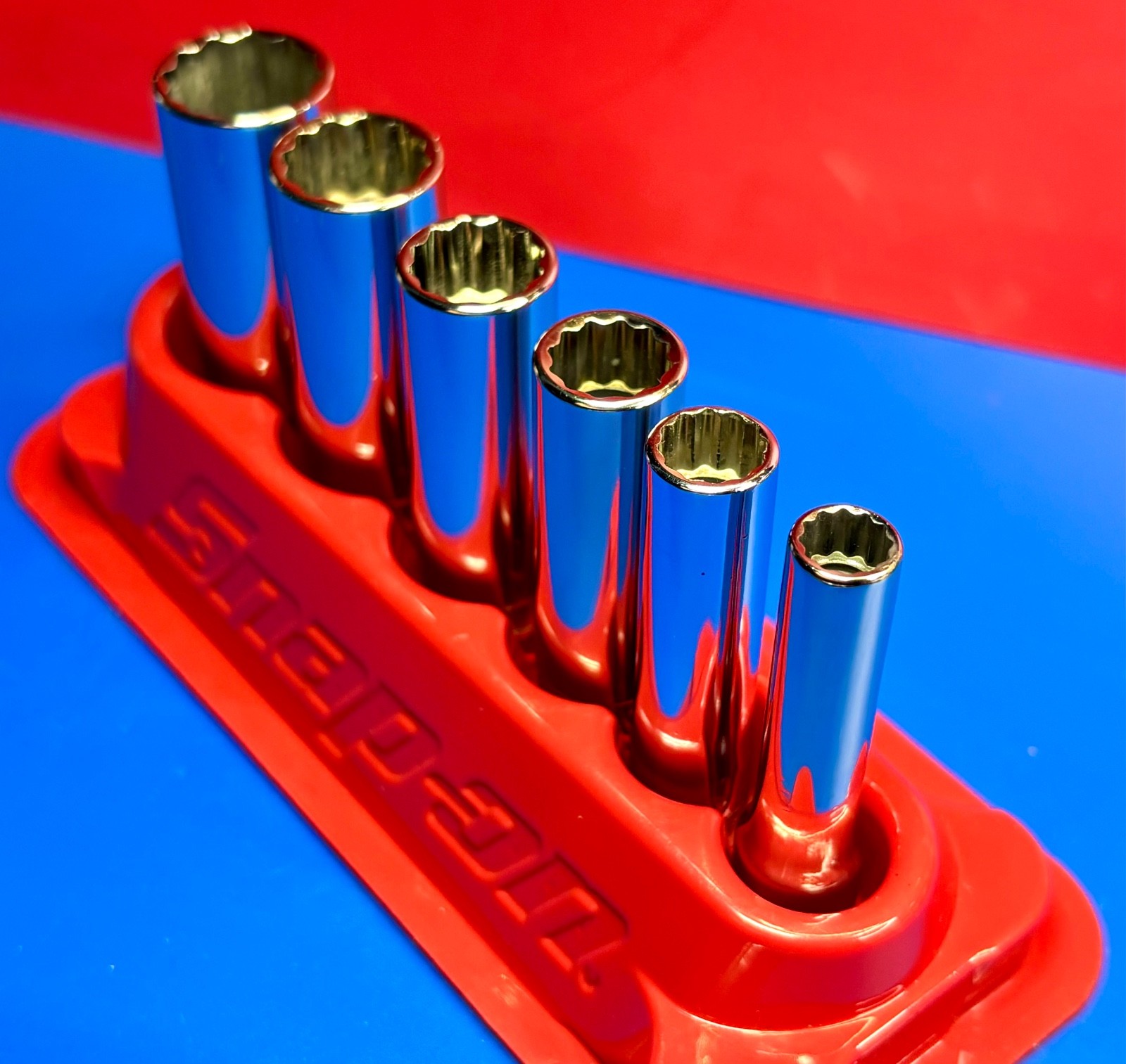 Snap-On Tools 1/4″ Drive SAE 12-Point Deep Essential Socket Set EXCELLENT COND.