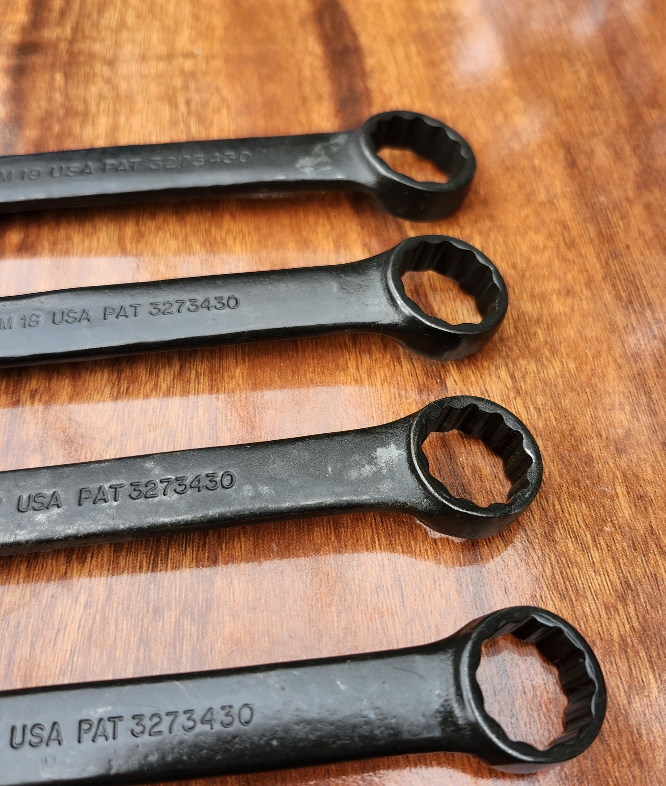 SNAP-ON GOEXM Black Metric Short Comb. Wrench Set 6-19mm USA MISSING 10 11 12