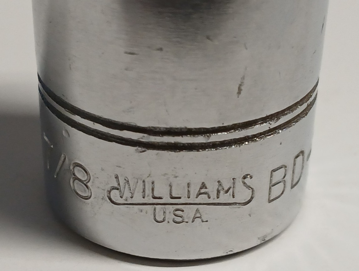 WILLIAMS TOOLS SD1234 – 1-1/16”, SAE, 1/2″ DR., DEEP, 12 PT., SOCKET-USA-NICE-