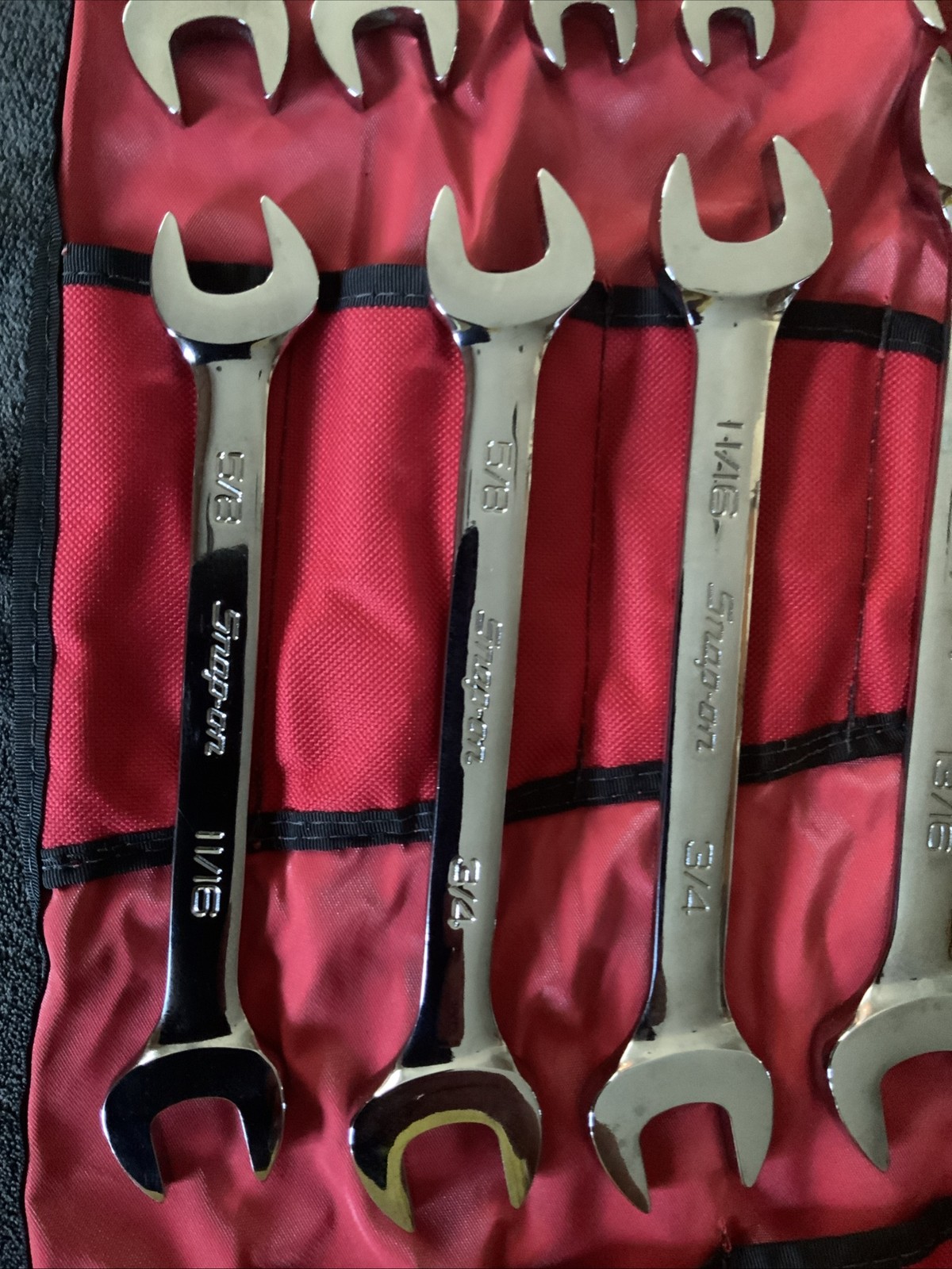 Snap On Double Open End Wrench Set, Big Set, 1/4 – 1 5/8….missing 1 In Set