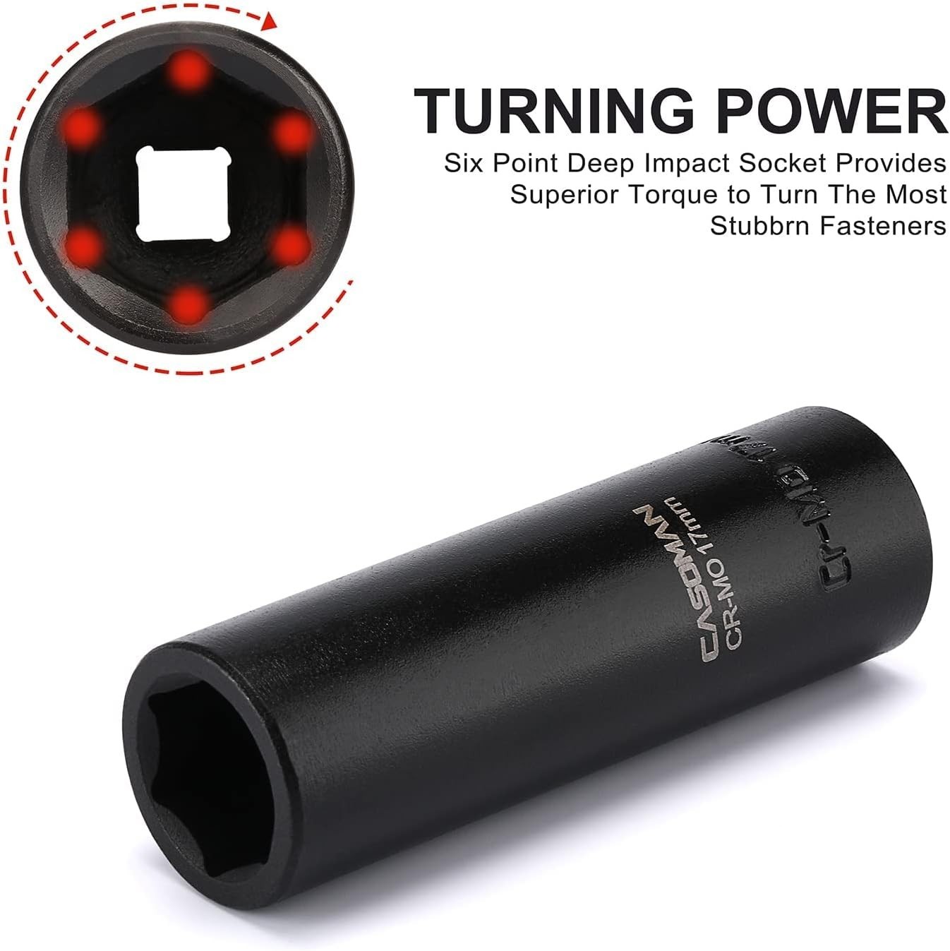 14-Piece 1/2-Inch Drive Deep Impact Socket Set