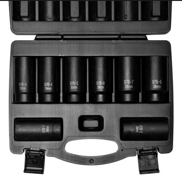 CAL VAN TOOLS 976 12-POINT METRIC AXLE NUT SOCKET SET