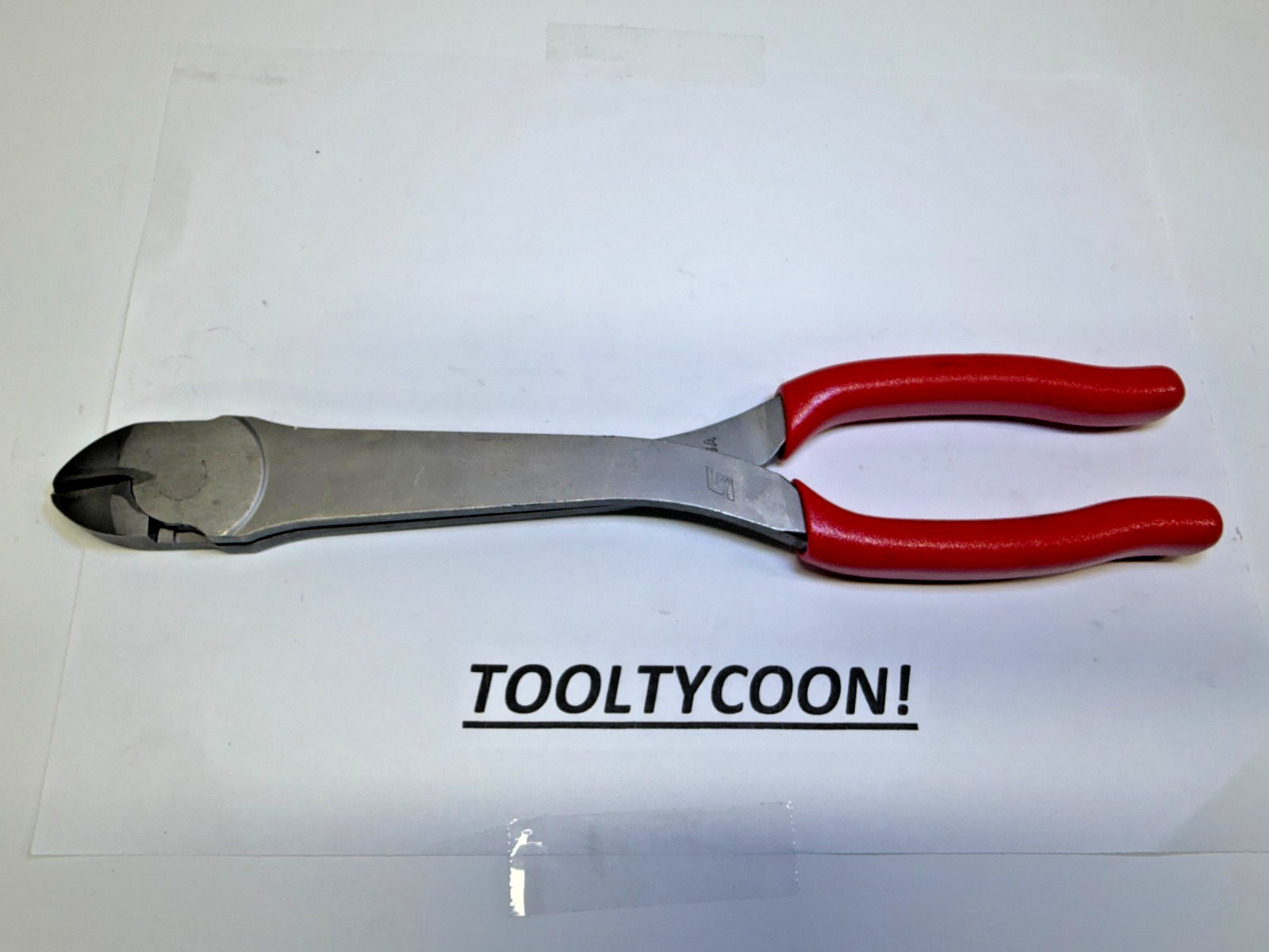 Snap-On Tools USA NEW RED 11″ VectorEdge Heavy Duty Diagonal Cutters 312CF