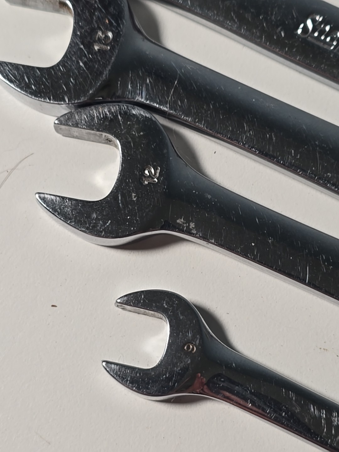 Snap On Metric Midget 9mm + 12mm – 19mm Combination Wrench Set 12pt OEX