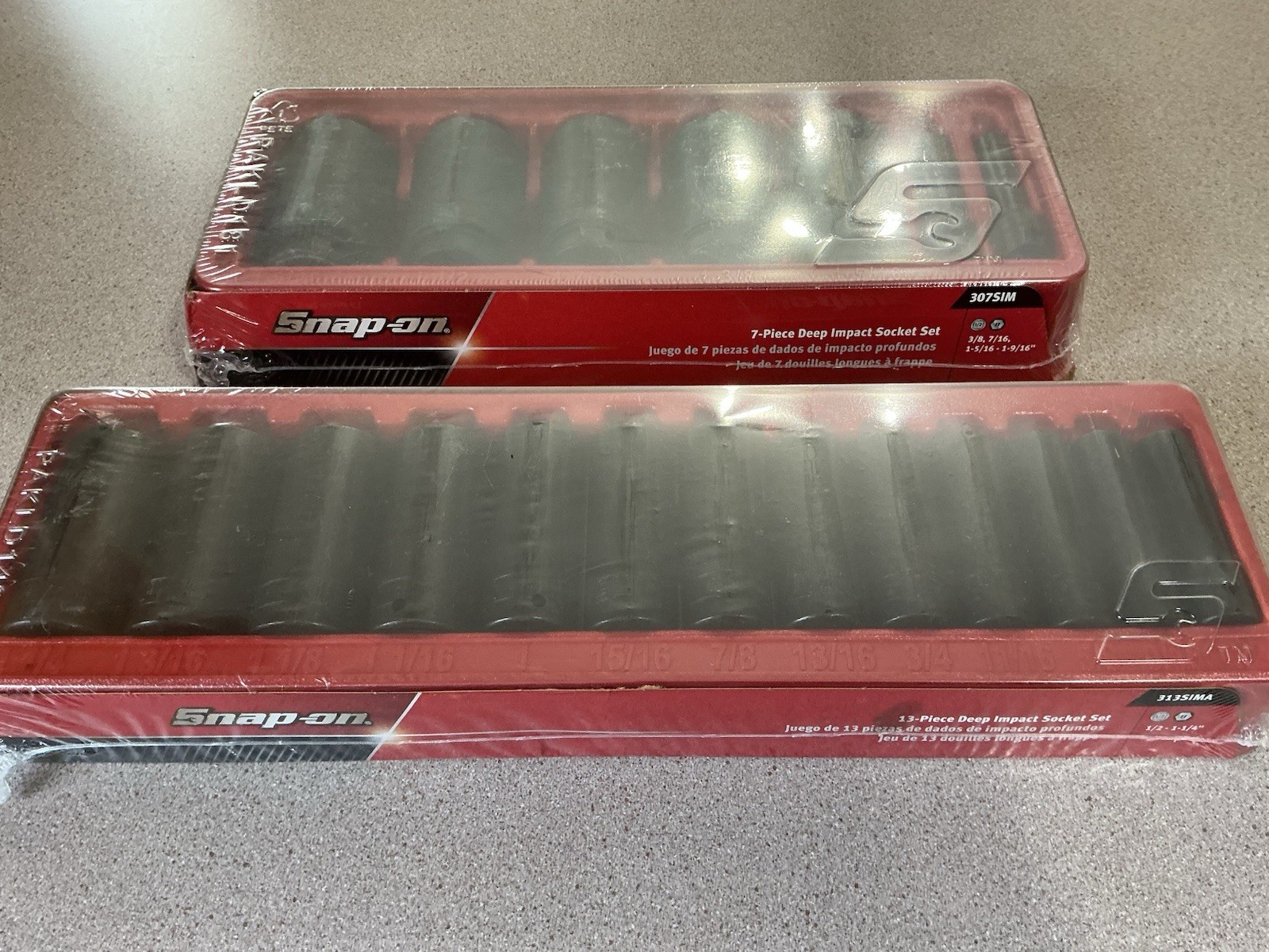 SNAP ON 13PC & 7PC 6PT DEEP IMPACT 2-SETS 3/8” – 1-9/16” 307 SIM & 313 SIMA 12PT