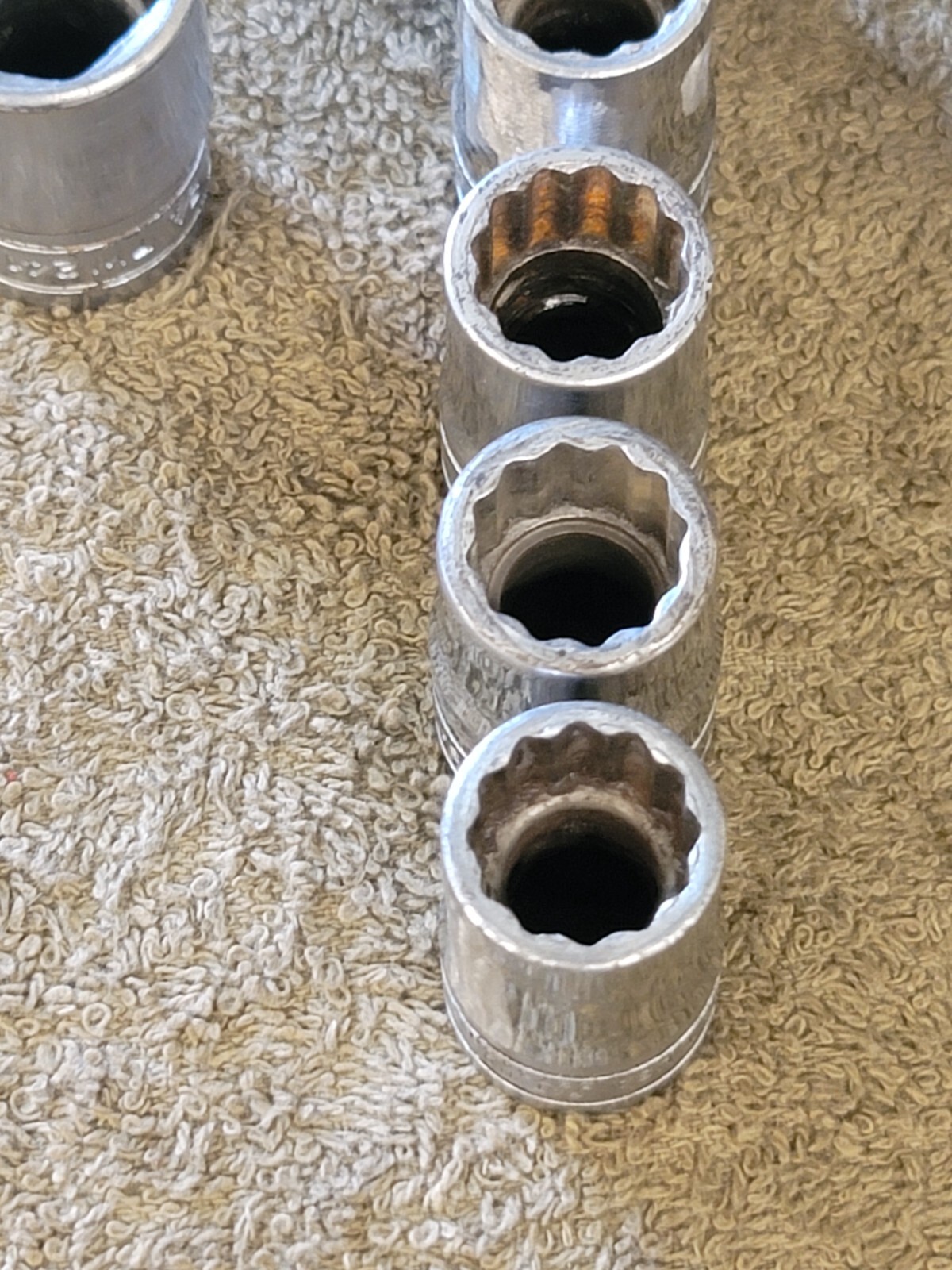 7 Snap-on SW181 SDH TW241 Socket Set Sae 3/4 9/16 7/16 12 Point 1/2″ Drive