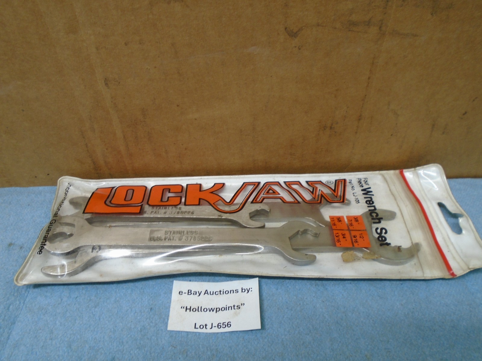 LockJaw LJ-105 Stainless Steel 4 Pc. Quick Acting Wrench Set 3/8 thru 13/16 J656