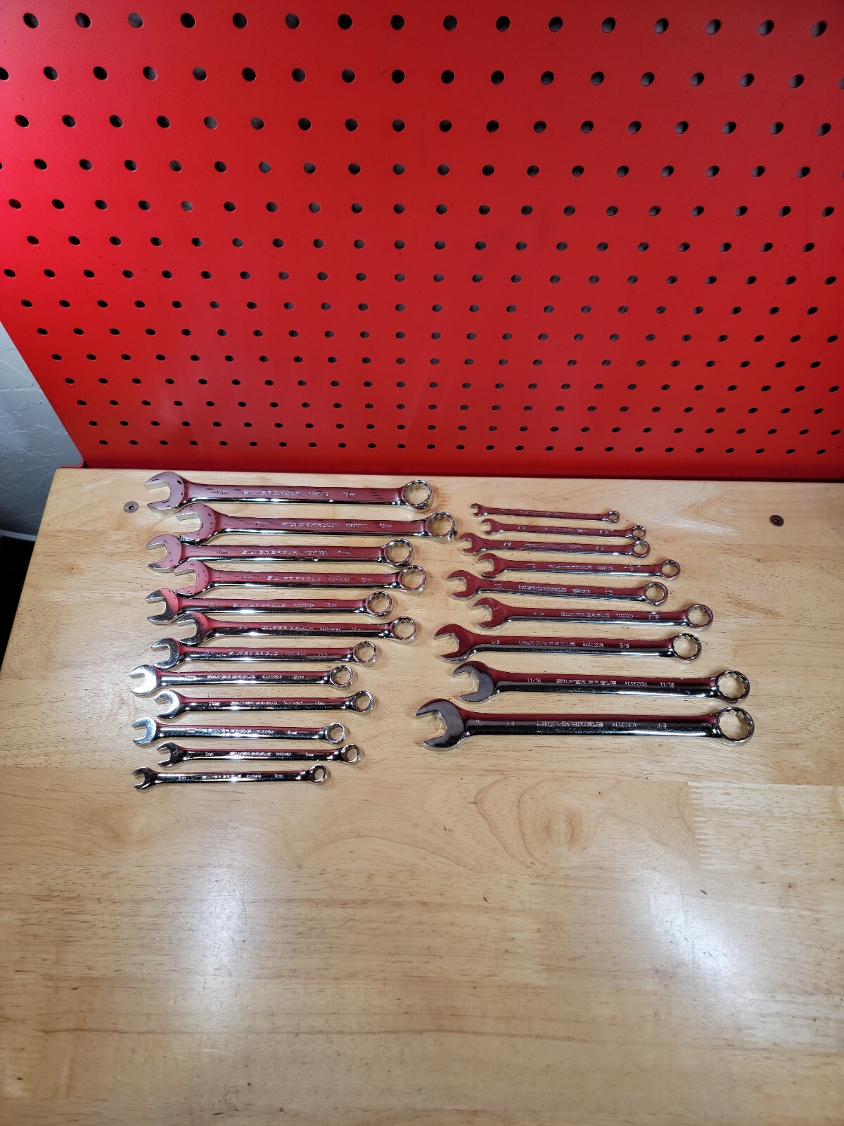 Silver Eagle RCSE 21-Piece MM & SAE Standard Wrench Set 8-19mm & 1/4″-3/4″
