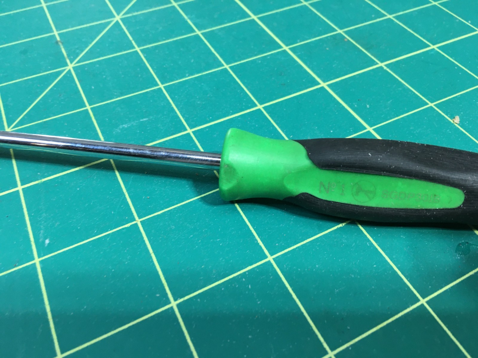 SNAP ON GREEN SCREWDRIVER #1 PHILLIPS SGDP301B