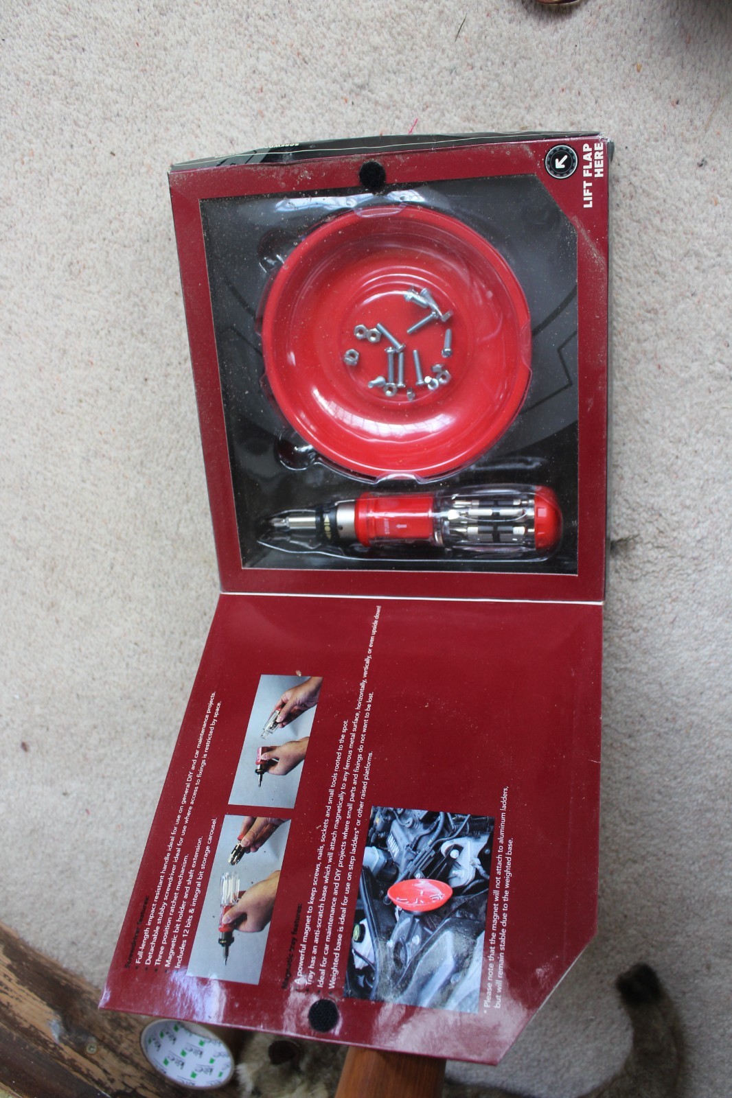 Draper 29 piece Tool kit and M&S detachable screwdriver & Magnetic tray – unused