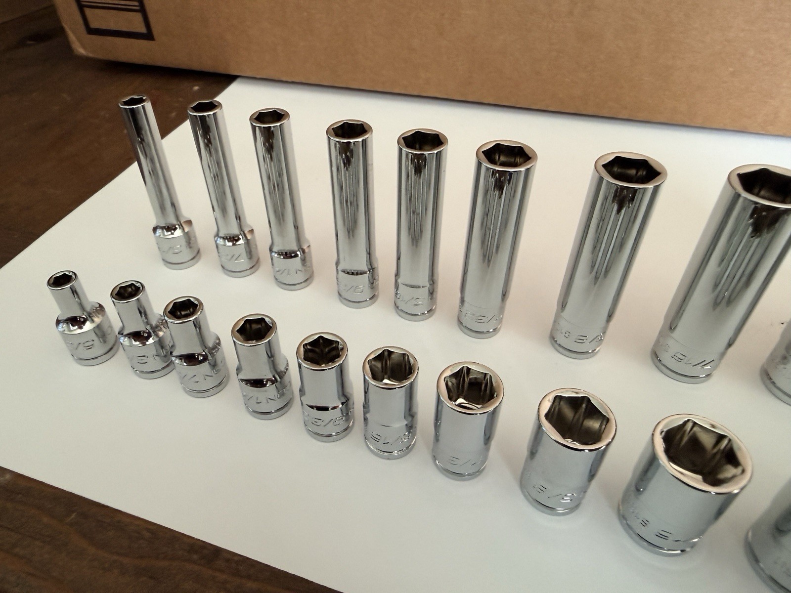 ICON Professional 1/4” Drive 6Pt SAE Shallow/Deep Socket Chrome-Choose Size SAE