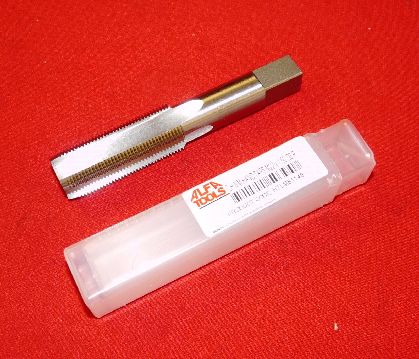 M22 x 1.50 LEFT HAND Plug Tap Alfa HTLM81148 22MM X 1.5 HSS 4FL LH Metric