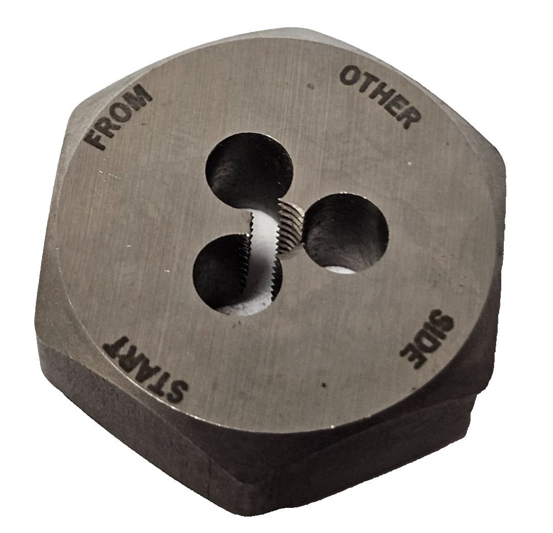 8-32 X 1″ Hex Die Irwin 6424 Carbon Steel SAE USA RH Rethreading 8/32 Hanson