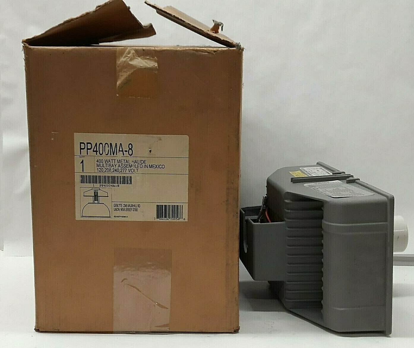 GENYTE METAL HALIDE M59 LAMP, 400W, 60 HZ, 120/277V PP400MA-8