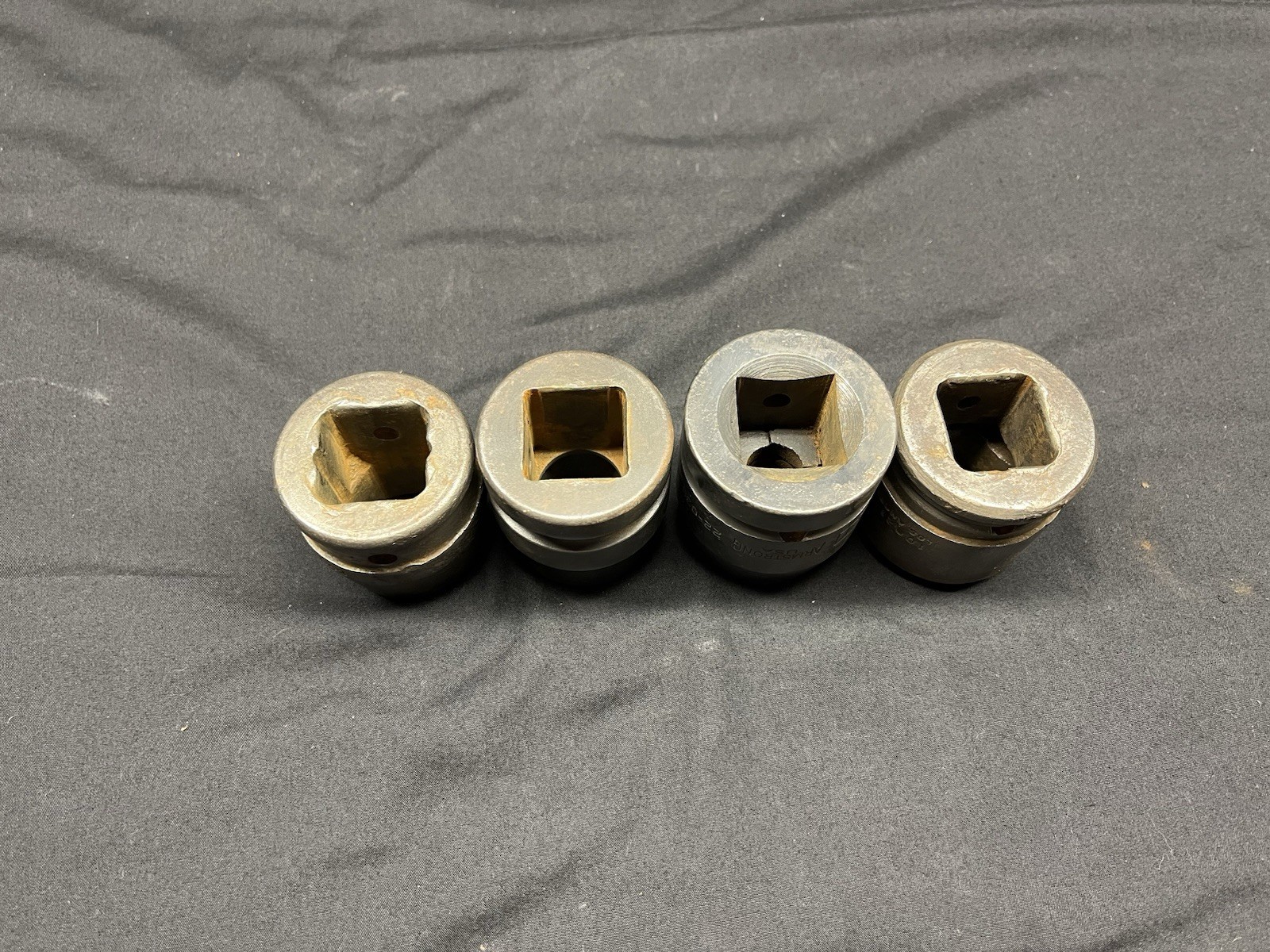 Various Large SAE Impact 6 Point 1” Drive Sockets -ARMSTRONG, Proto MISC.