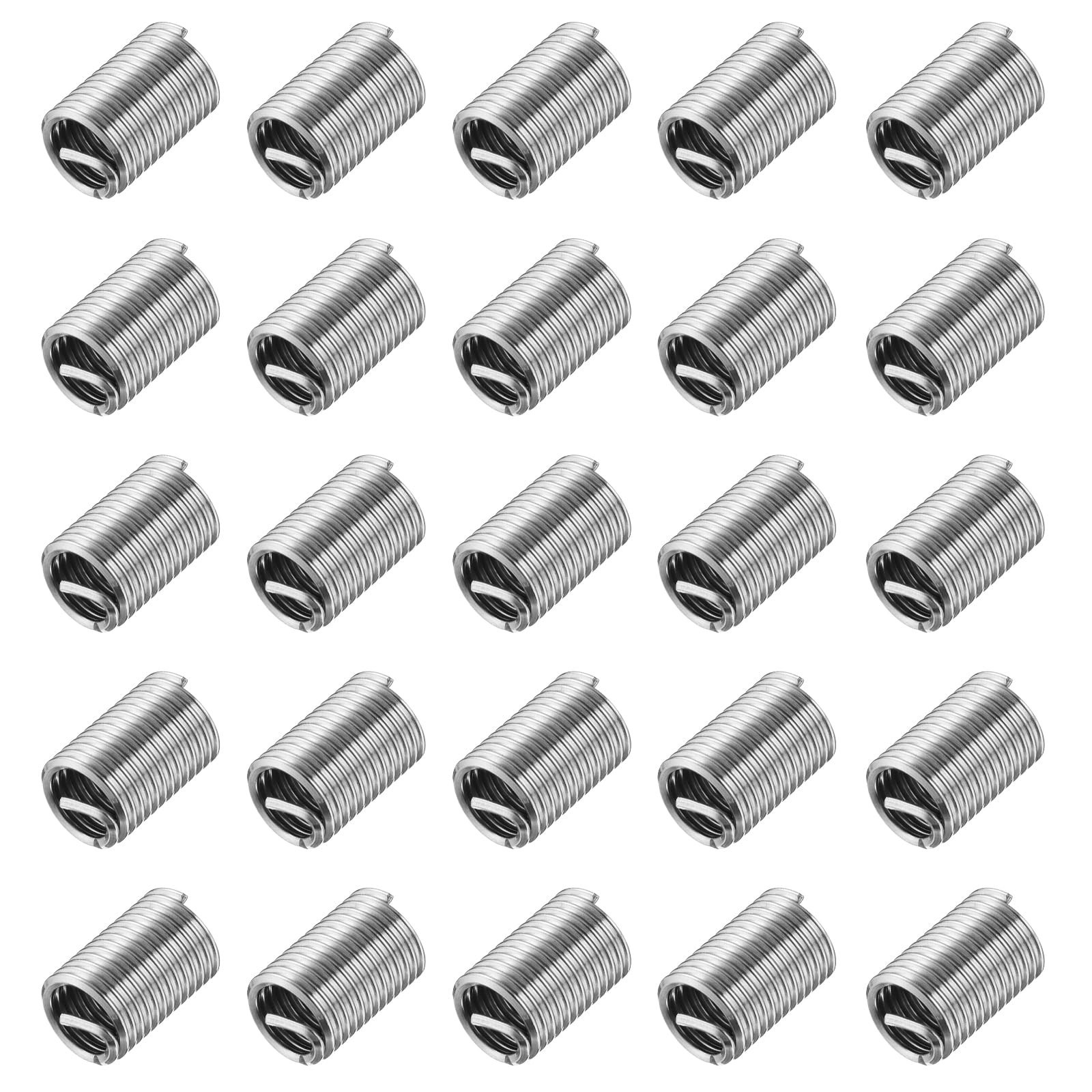 50pcs 7/16-14 UNC Stainless Steel Thread Inserts Coiled Repair Kit for Equipment