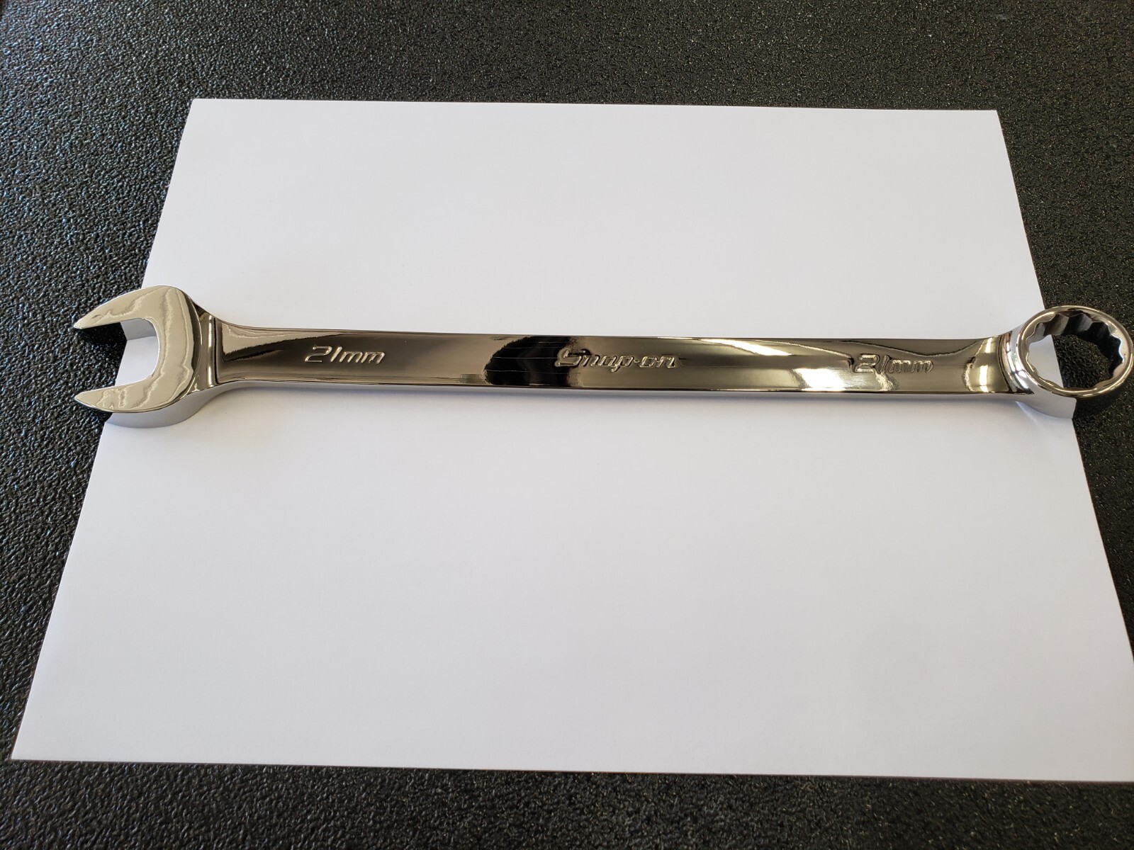 Snap-on Tools USA NEW 21mm Metric 12pt Standard Chrome Combo Wrench OEXM210B