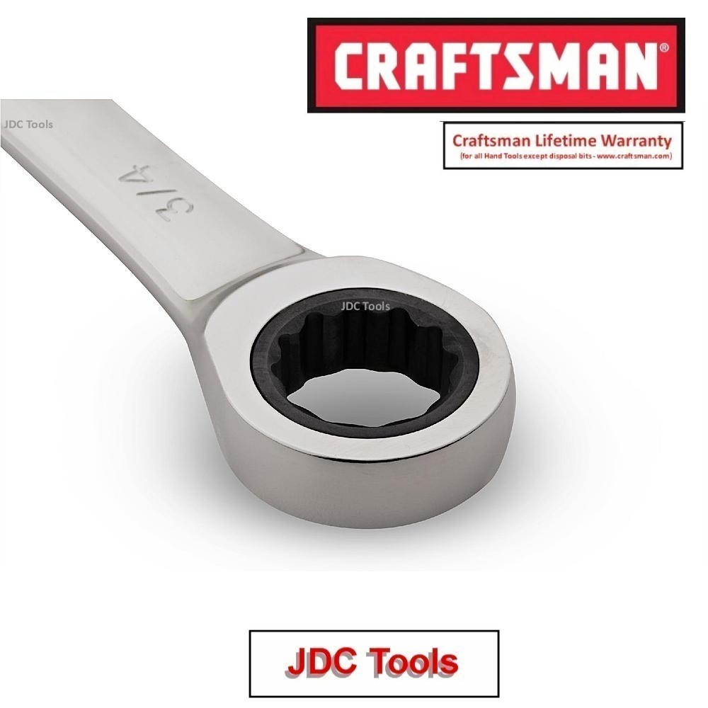 CRAFTSMAN 10pc POLISHED COMBINATION RATCHETING WRENCH SET ALL METRIC 6MM-18MM 20