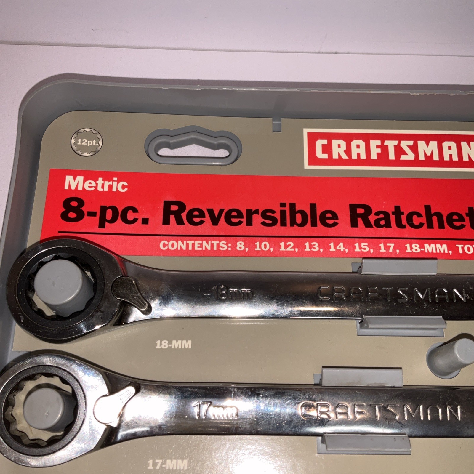 Craftsman 942405 8pc Metric Reversible Ratcheting Wrench Set USA 🇺🇸 8-18mm