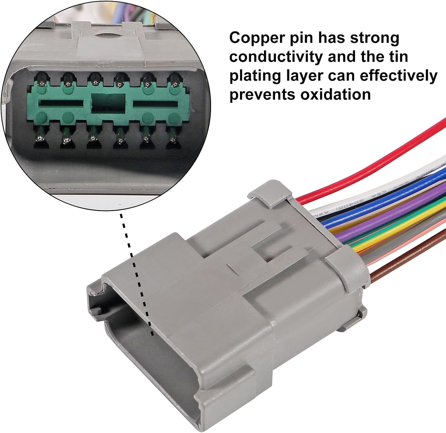 2 Pair 12 Pin Connector Wiring 12 Wire Way Waterproof Automotive 12 pin