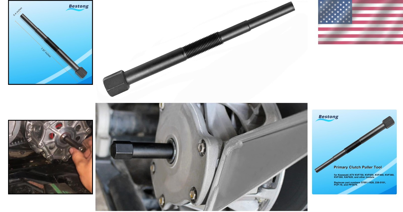 High-Grade Forged Steel Clutch Puller Tool for Kawasaki UTVs – OEM Replacement