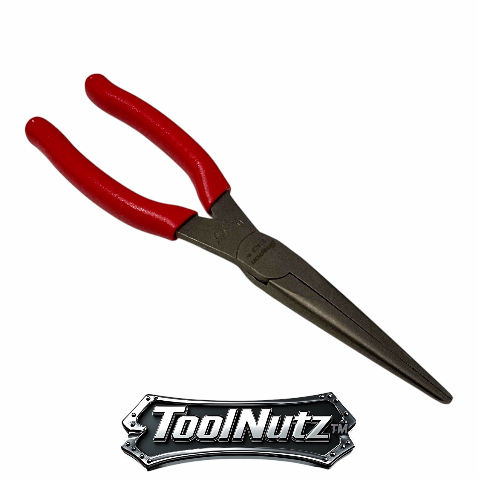 Snap-on Tools NEW 97ACF 9″in. RED Soft Grip Rounded Jaw Needle Nose Pliers USA
