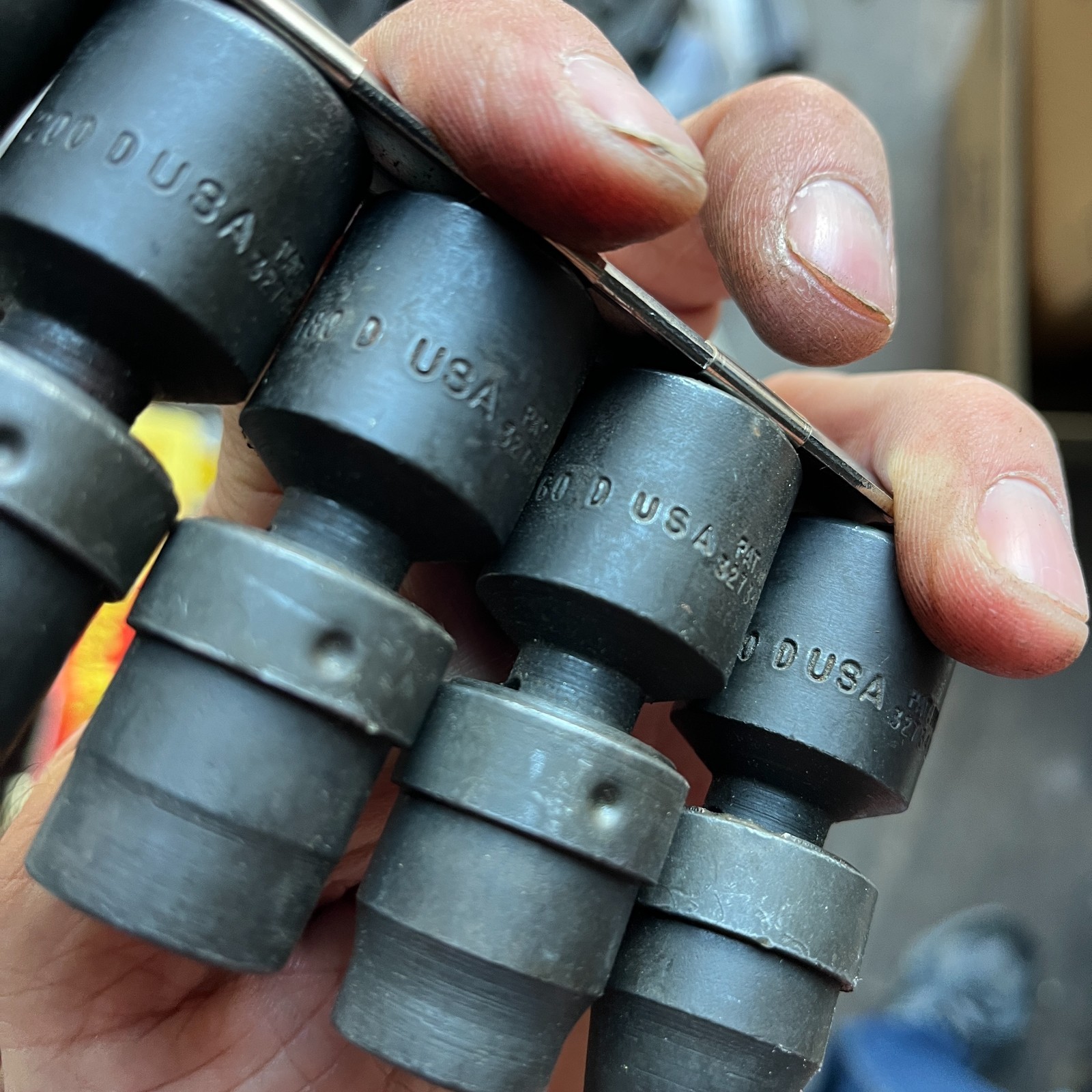 Snap-on 6pc 1/2” Drive 6pt SAE 7/16″-3/4″ Impact Swivel Socket Set IMBL140-240