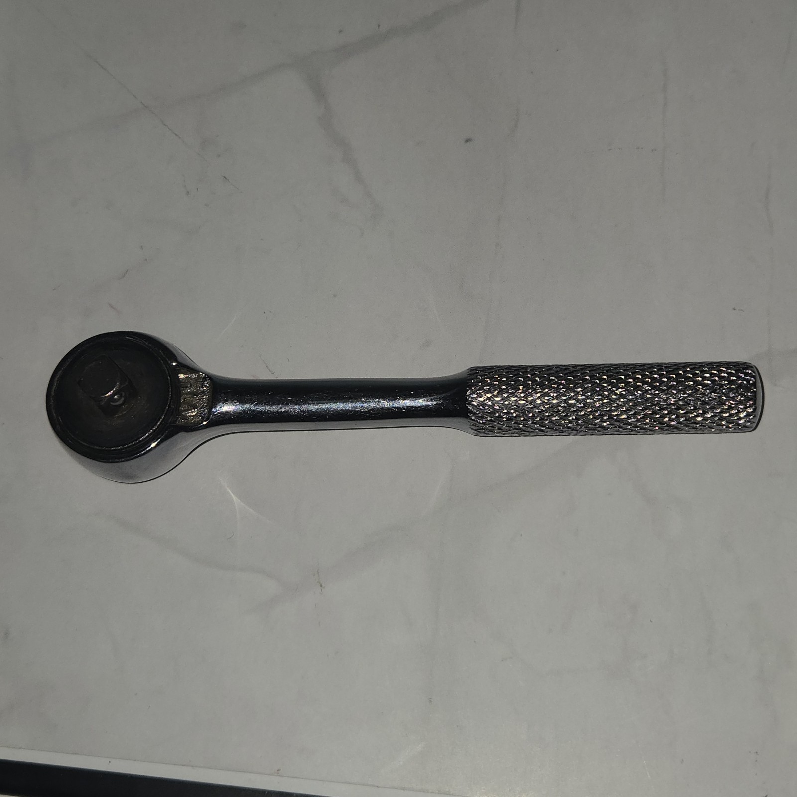 Vtg S-K Tools Ratchet 40970 1/4″ Drive Knurled Handle USA Mechanic Tool Chrome