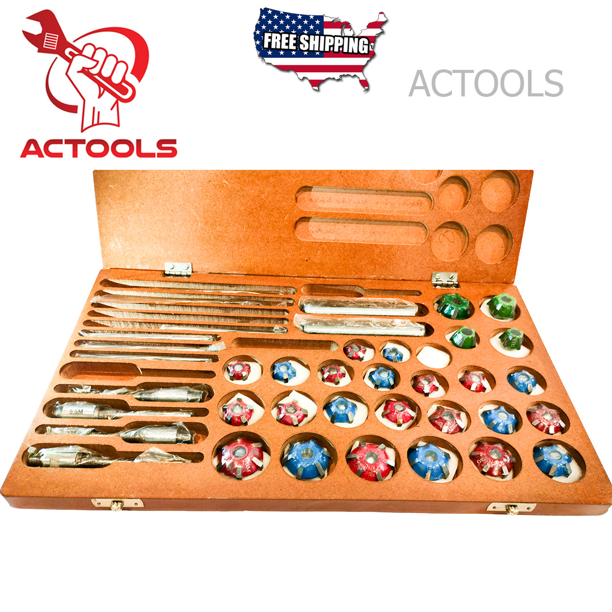 39 pcs Valve Seat Carbide Tipped Cutter Set For Vintage & Modern Car & Bikes