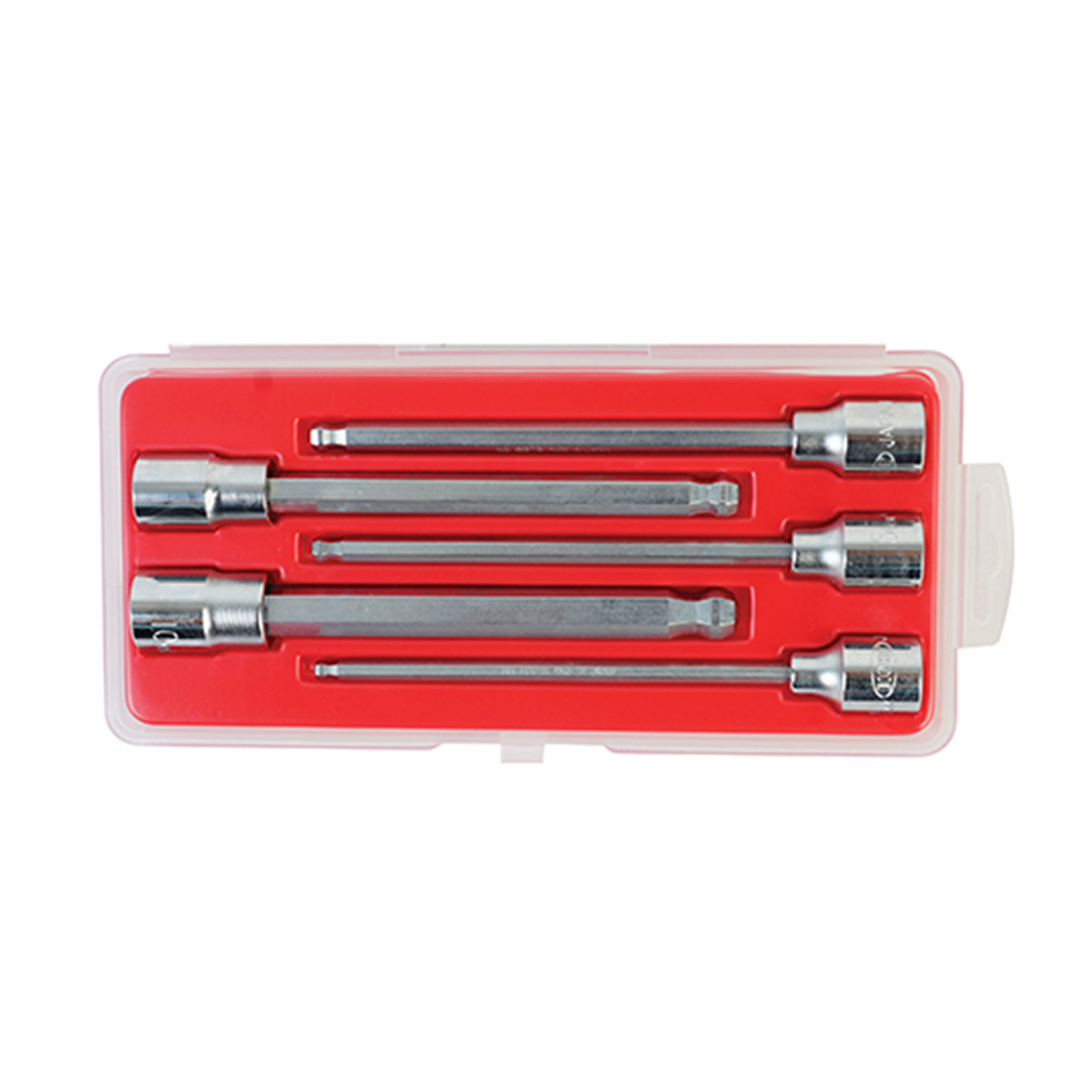 3/8″ Dr 5pcs Ball Point Long Hexagon Bit Socket Set 83TB-S5 with Plastic Case