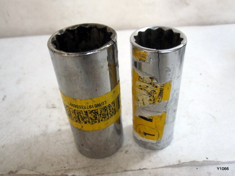 craftsman 7pcs mixed set Sockets with damage see description