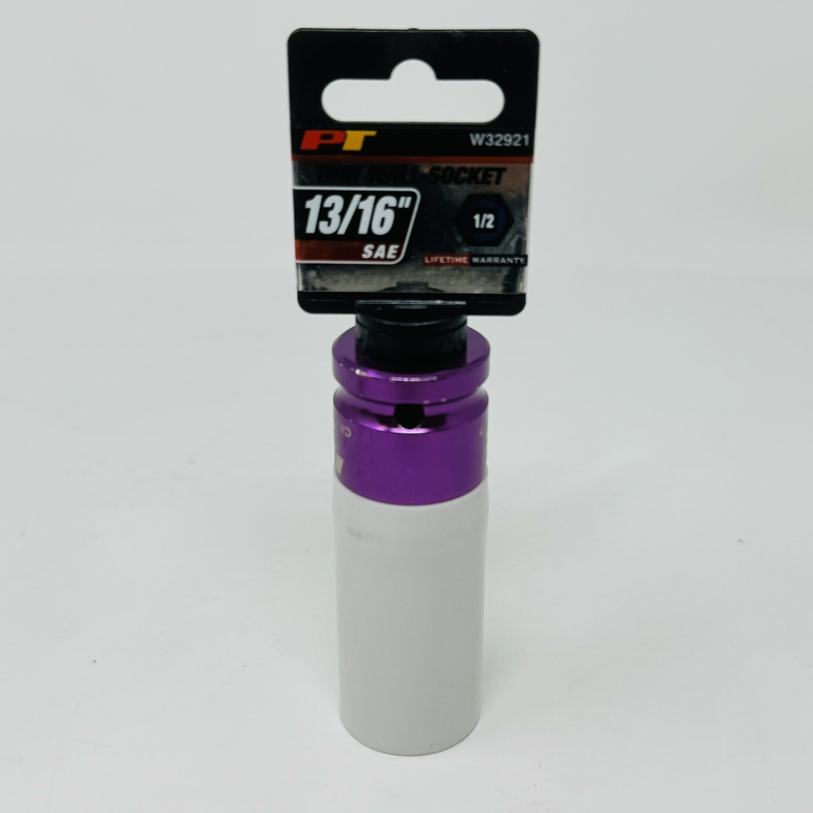 Performance Tool W32921 1/2 Inch Drive 13/16 Inch Thin Wall Color Lug Nut Socket