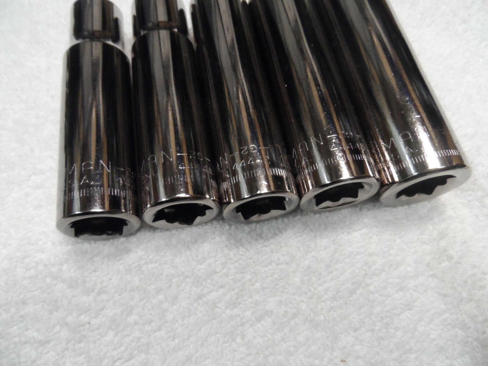 Craftsman 1/2″ Drive Metric MM Deep Socket Set 12pt, NOS USA 5 pcs