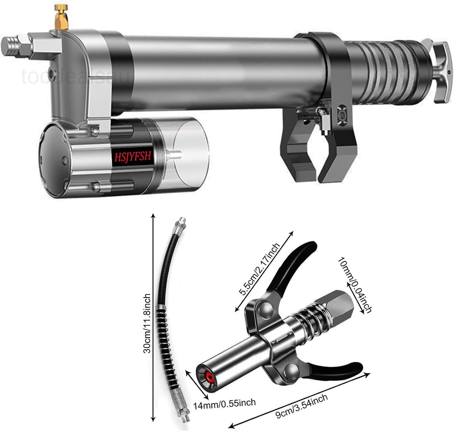 Grease Gun Adapter,Convert Pneumatic Tool, Cordless Drills and Impact Drivers