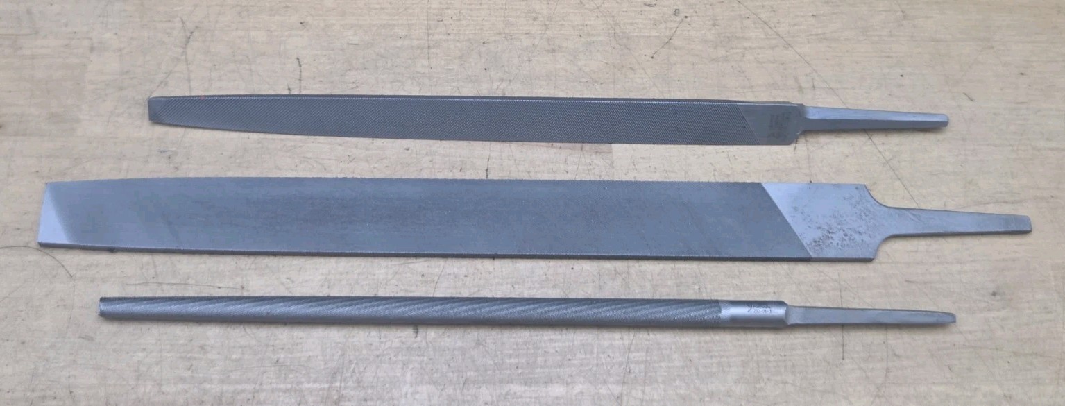 BAHCO Tools NEW 3pc Assorted File Set w/ Blue-Point Adjustable File Handle GA98A