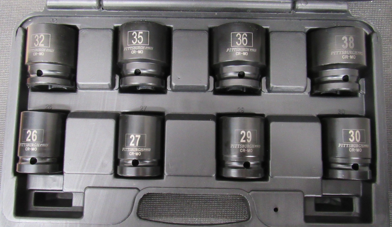 Pittsburgh Pro 3/4″ Metric 6pt CR-MO Impact Socket Set 26-38mm NEW 67965