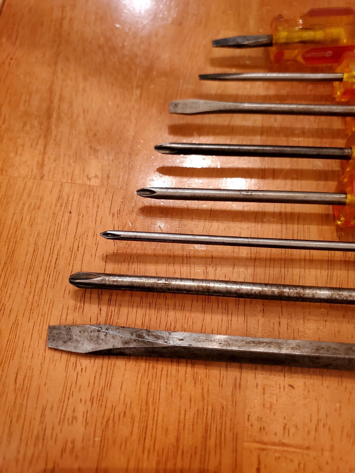 Matco Tools Vintage Mixed Phillips Flat Head Screwdrivers Lot Of 8