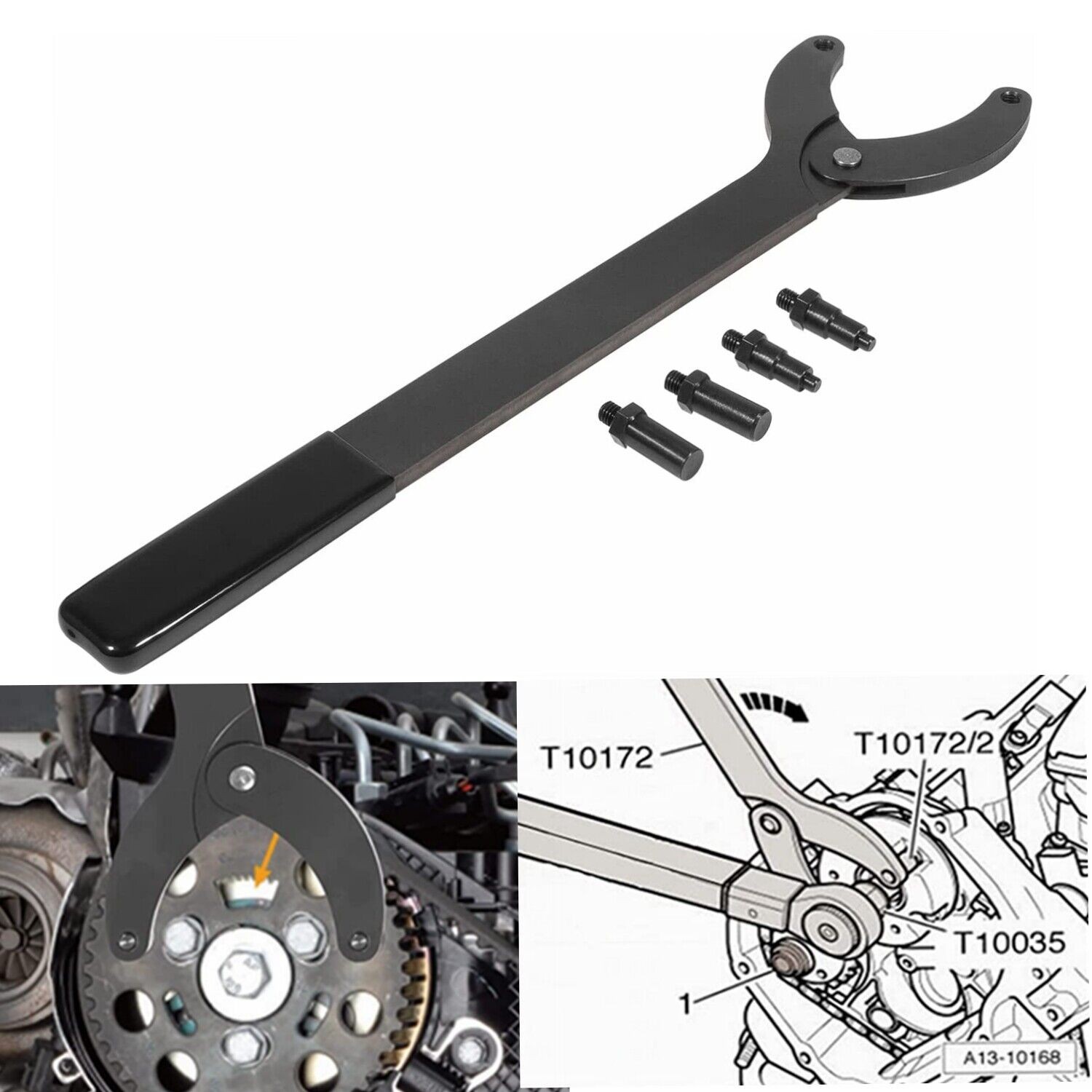 Engine Timing Belt Change Wrench Tools Kit Fit for Audi VW Golf VAG 3036 T10172