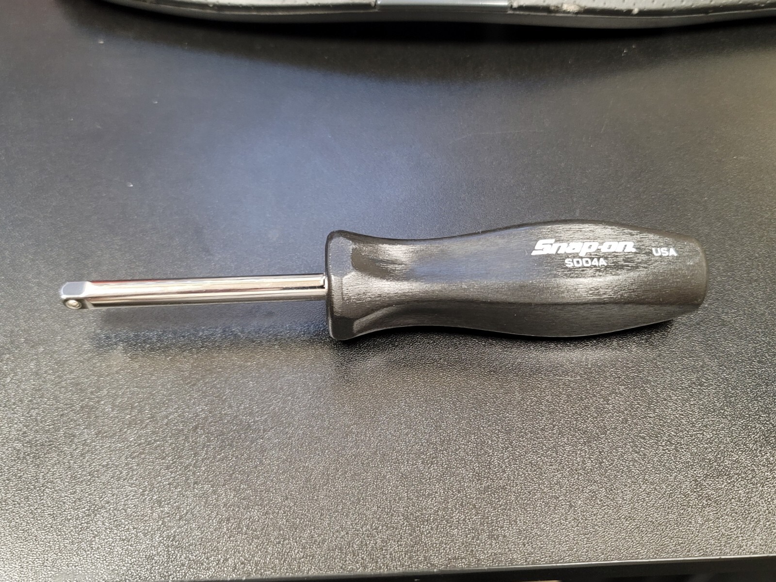 Snap-On 1/4″ drive Nut Driver Spanner 7-1/4″ Black Hard Handle Standard Shank