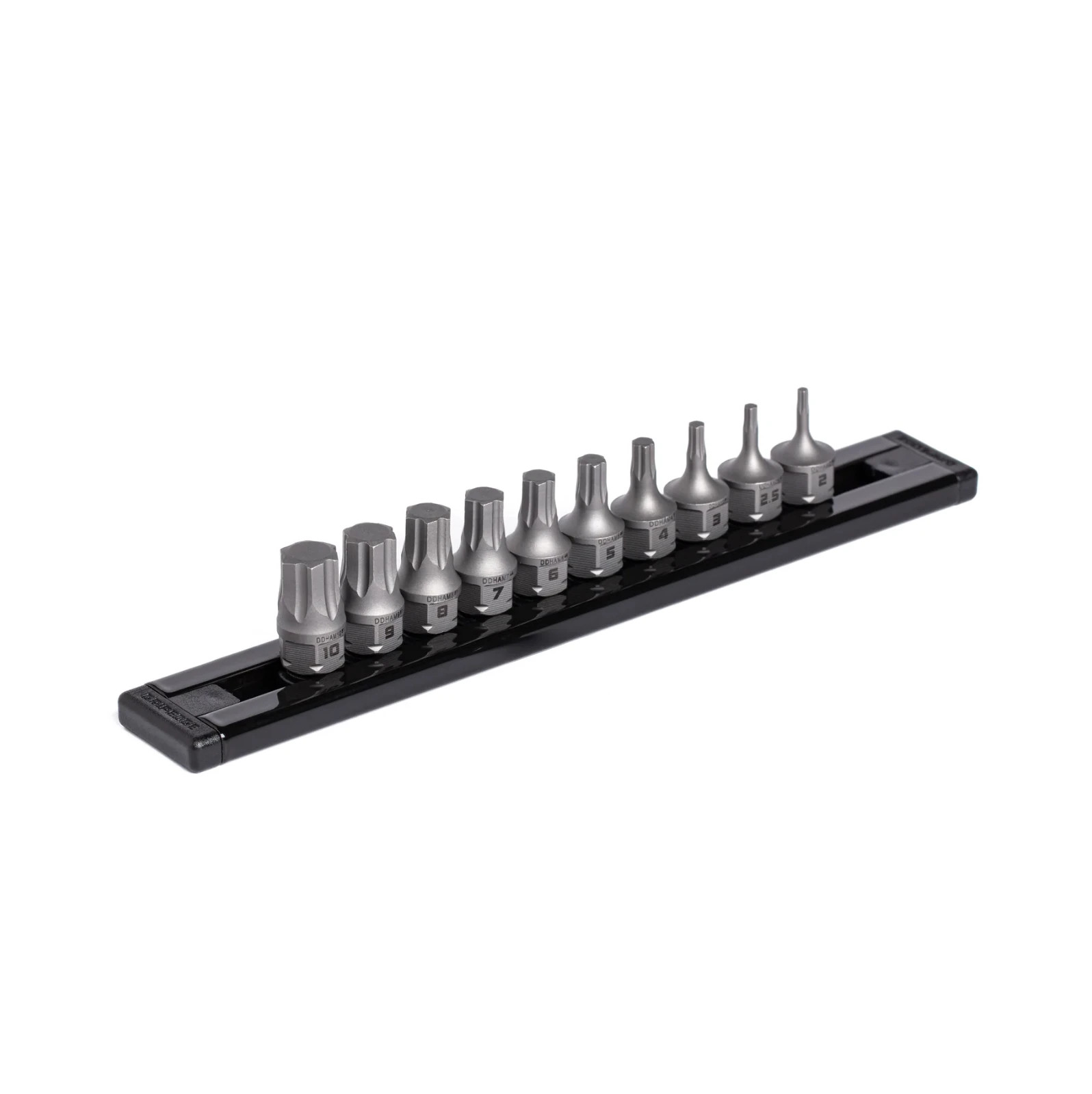 GripEdge Tools DDHAM10S 10 Piece 1/4″ Dr Dual Drive Metric RPT Hex Driver Set