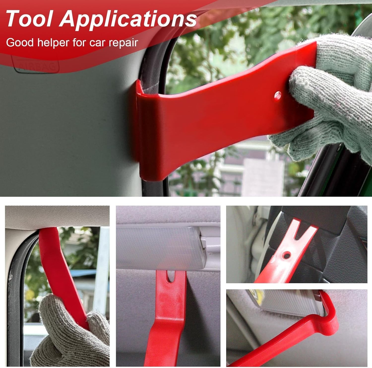 19Pcs Car Trim Panel Removal Tool, Auto Clip Pliers Fastener Remover Set w/ Bag