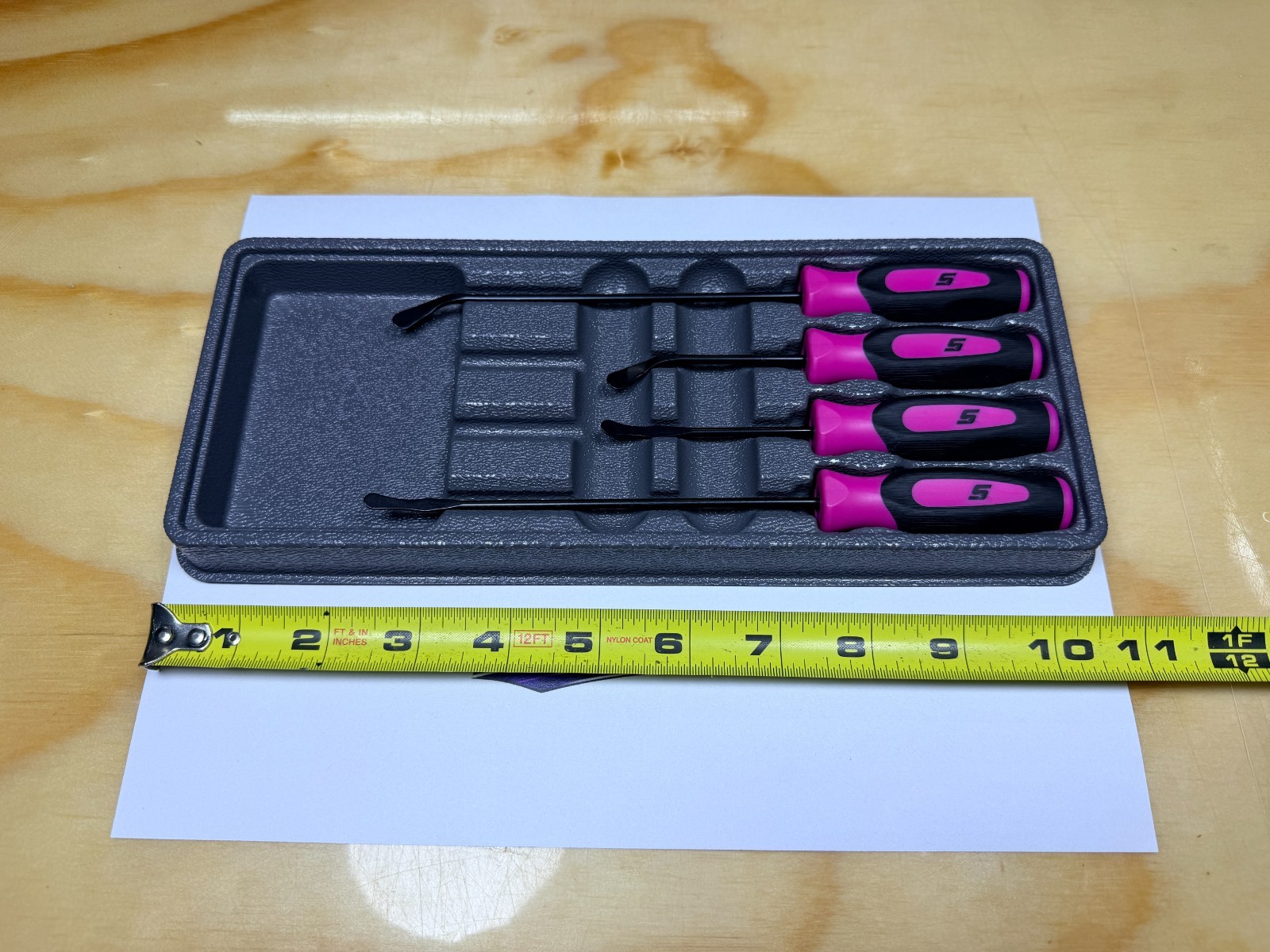 Snap-on Tools NEW ELECTRIC PINK 4pc Soft Grip Seal Removal Tool Set SGSR104AEP