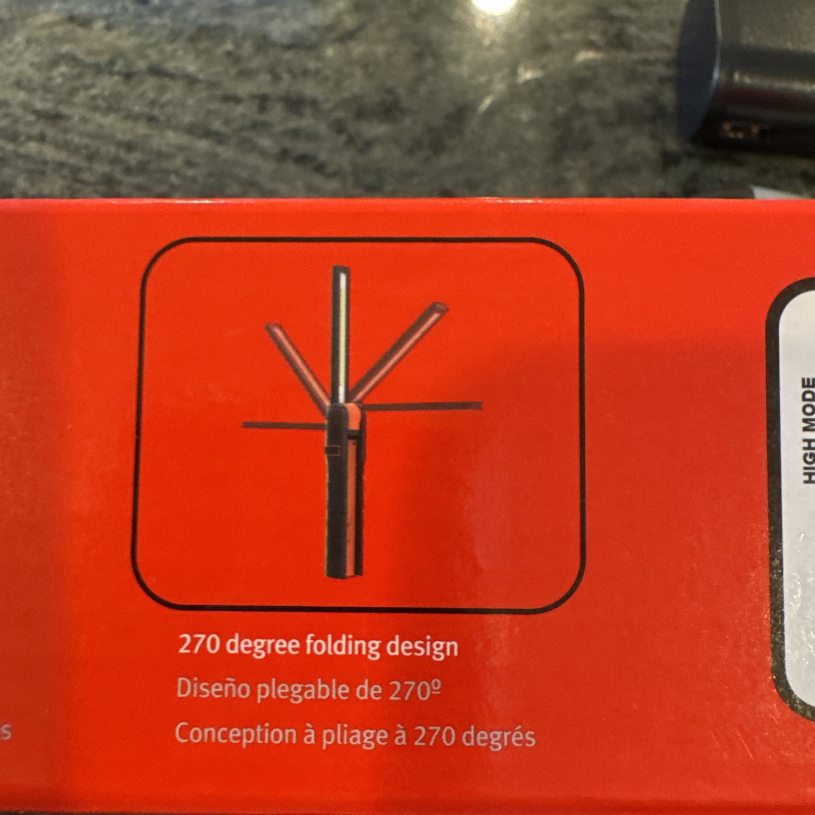 Snap on ecard062o dual sided flex light-rechargeable 600-800 lumens new