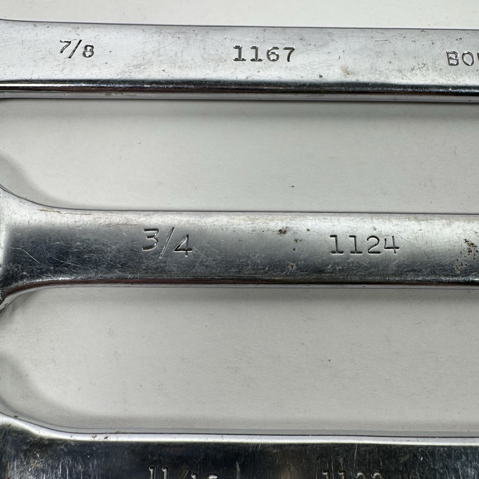 Vintage Bonney USA Combination Wrench Lot 8 SAE 3/8-15/16 Made in USA
