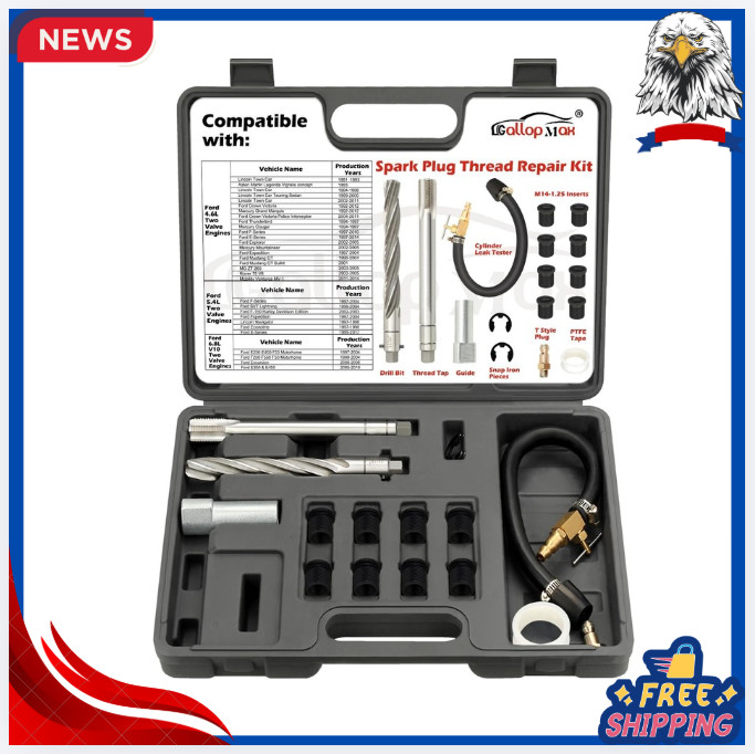 New 38900 Triton Spark Plug Thread Repair Kit Ford 4.6/5.4/6.8 V10