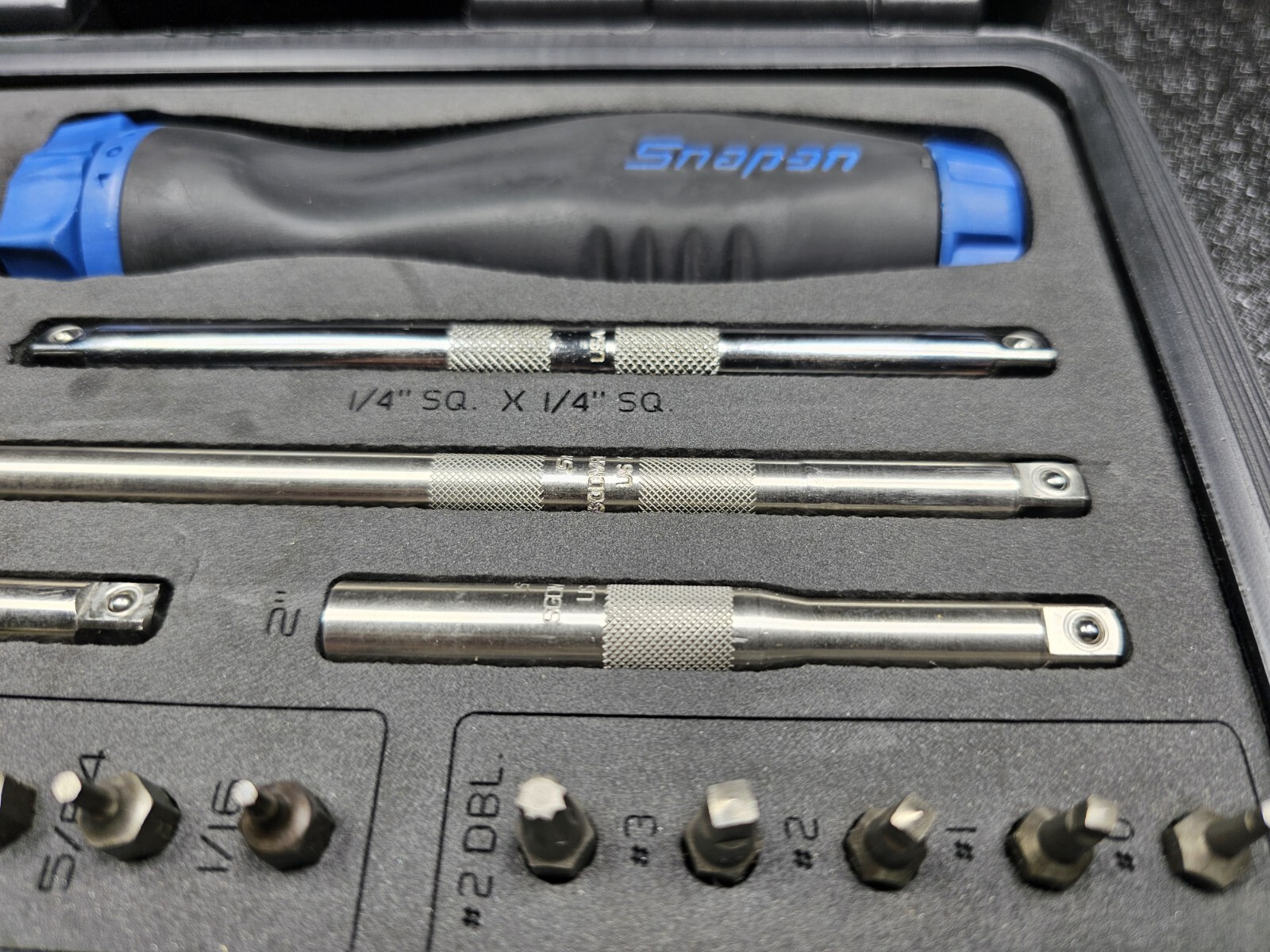 Snap-on Tools USA NEW POWER BLUE Ratcheting Screwdriver Master Set SGDMRC44FMB