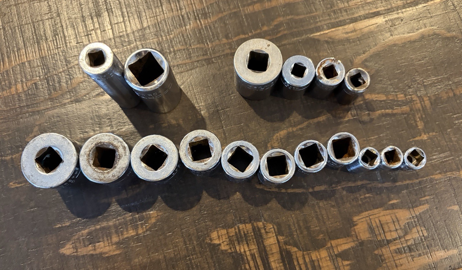CRAFTSMAN Lot G Series SAE 17 Pieces Made in USA Socket