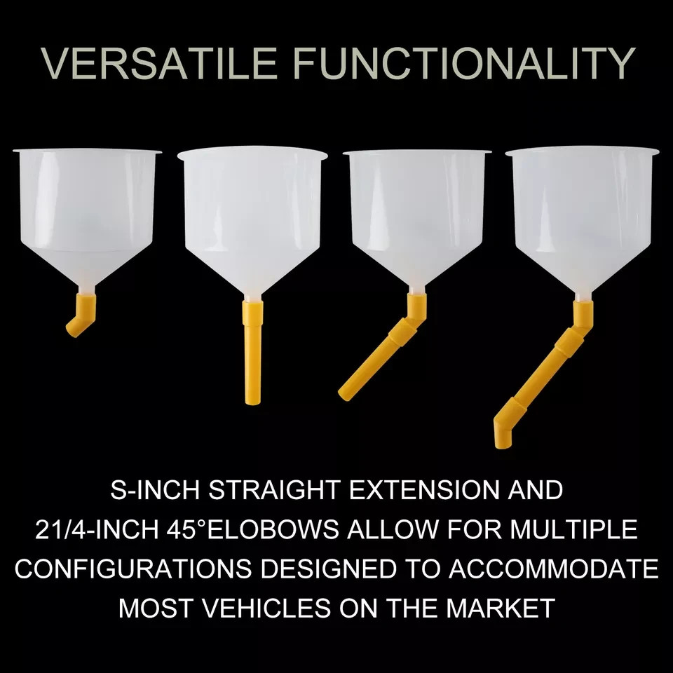 Spill Proof Radiator Coolant Filling Funnel Kit 15-pcs Cooling System fill kit