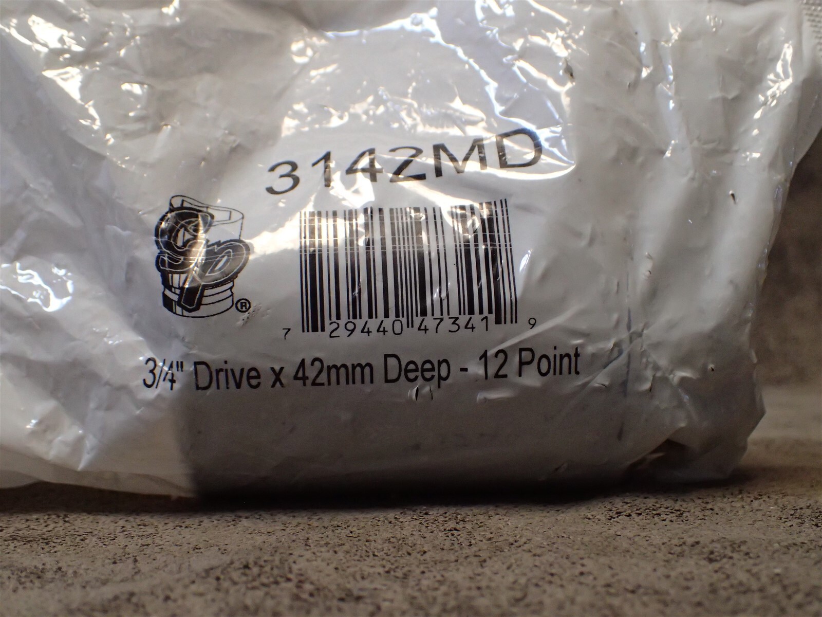 3142MD Grey Pneumatic 3/4″ Drive x 42mm 12 Point Deep Length Impact Socket (BN12