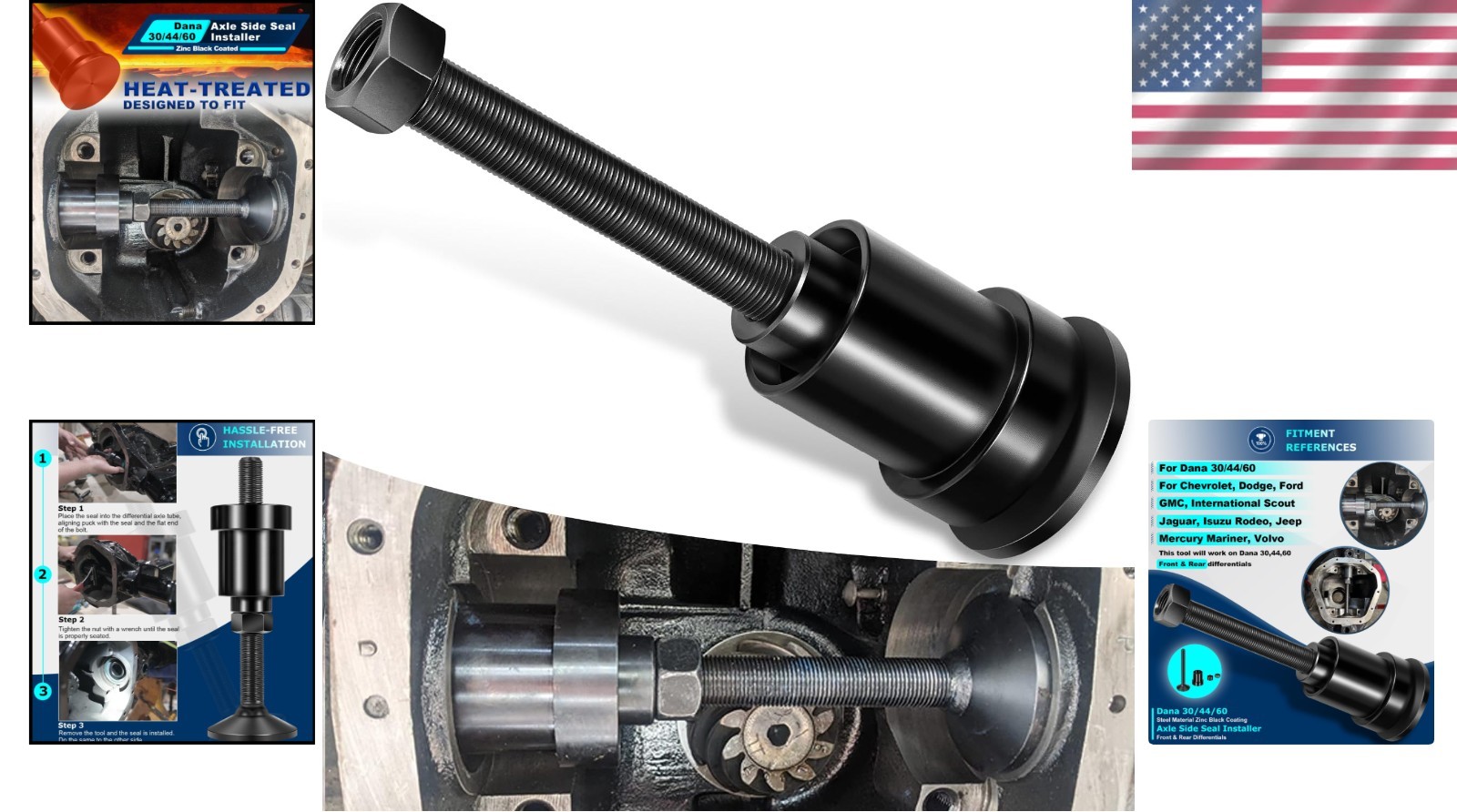 Heavy-Duty Inner Axle Seal Installation Tool – Corrosion-Resistant Design